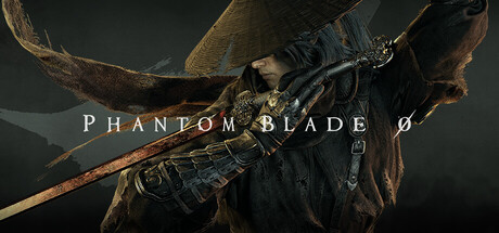 Official Phantom Blade Zero key art from the Steam store page: a dark silhouette of a sword-wielding fighter against the game's title